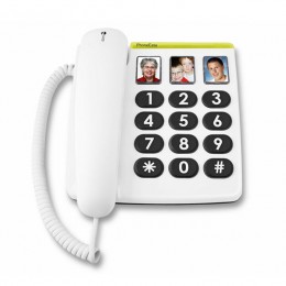 Teléfono fijo para ancianos con teléfono Cor de botón grande para personas  mayores con discapacidad auditiva (ventas de bajo precio)